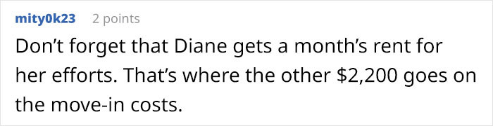 Diane, Where Is That Extra $2,200 Going?