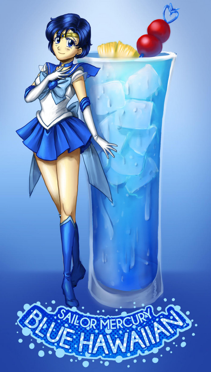 13. Sailor Mercury Blue Hawaiian