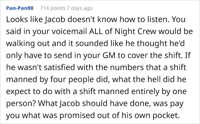 Yes, Jacob should have listened...