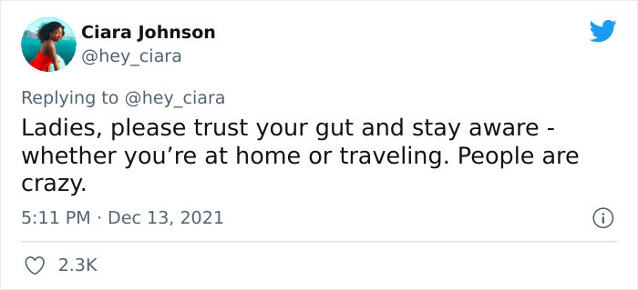 Always trust your gut, too.