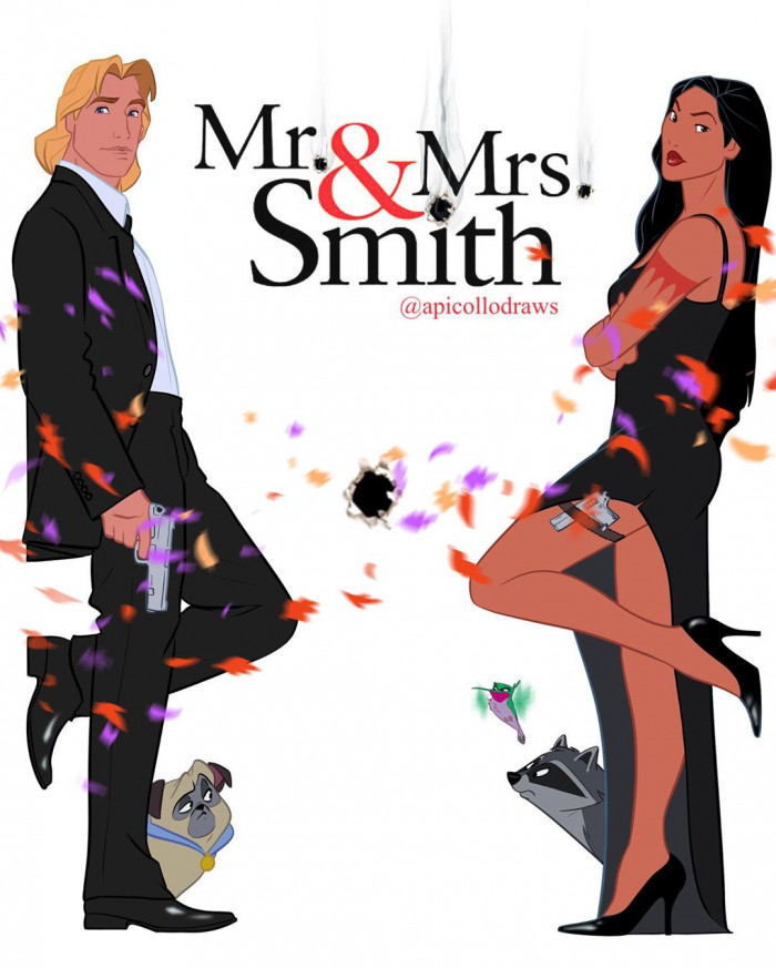 John Smith & Pocahontas x 'Mr. and Mrs. Smith'