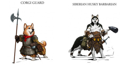 Creative Artist Re-Imagines Various Dog Breeds as Glorious Battle Dogs