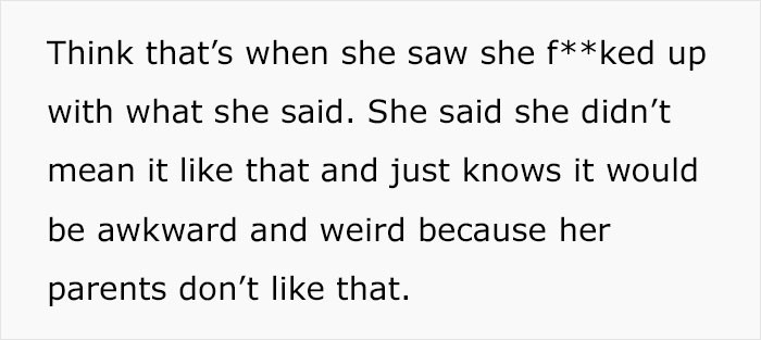 GF can't understand OP.