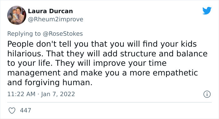 Children provide parents with the balance they need in life.