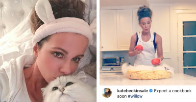Cats Are Fun During Lockdowns, Celebrity Kate Beckinsale Is Proving That By Documenting Her Days