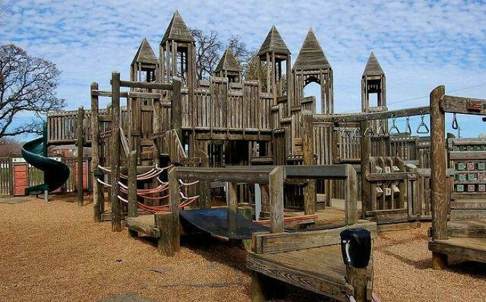 16. Wooden playgrounds