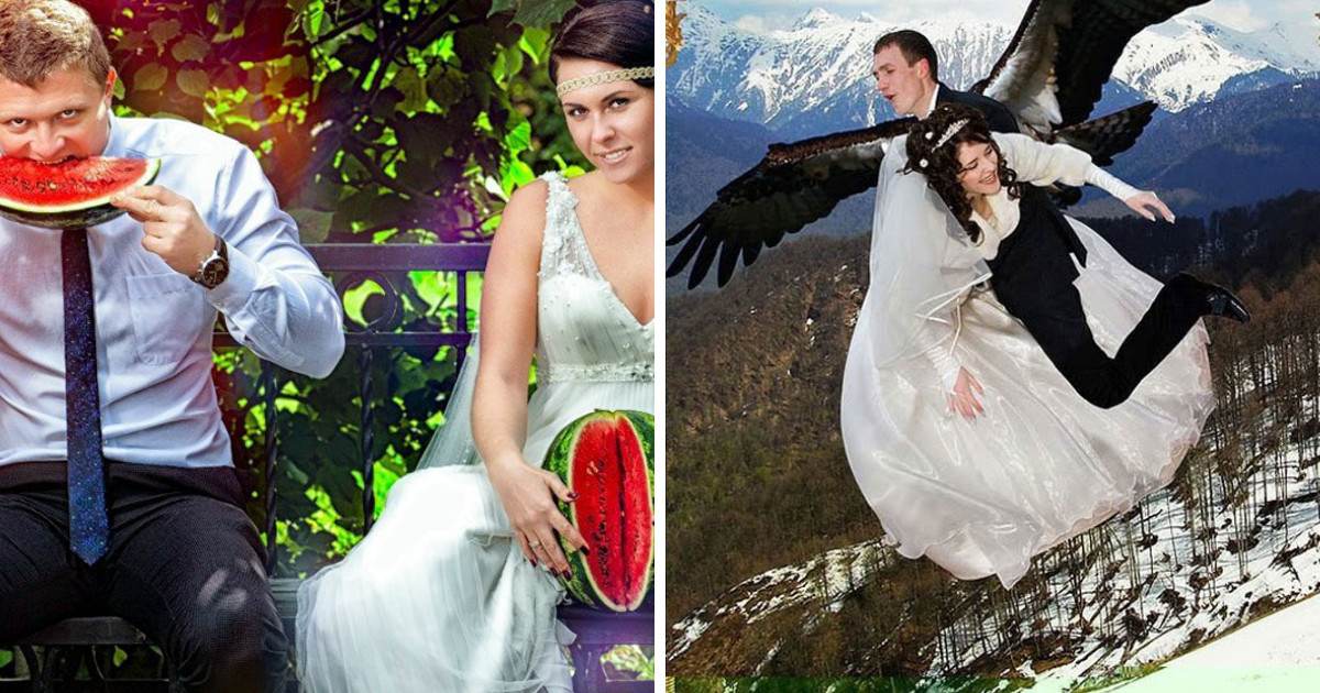 Non-Traditional Russian Wedding Photos That Are Incredibly Weird