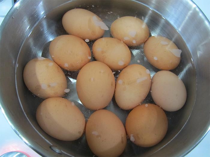 33. Boiled eggs are not allowed.