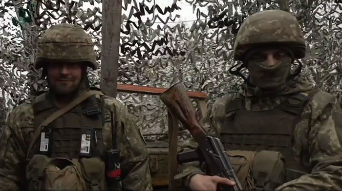 He is loved by the Ukrainian soldiers at the base where he is located.