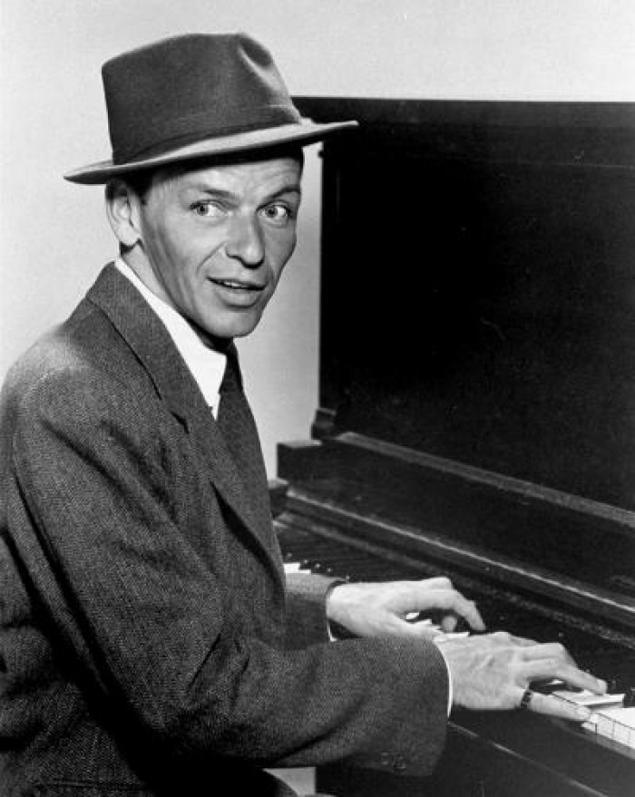 Frank Sinatra pictured here in a 1957 publicity portrait