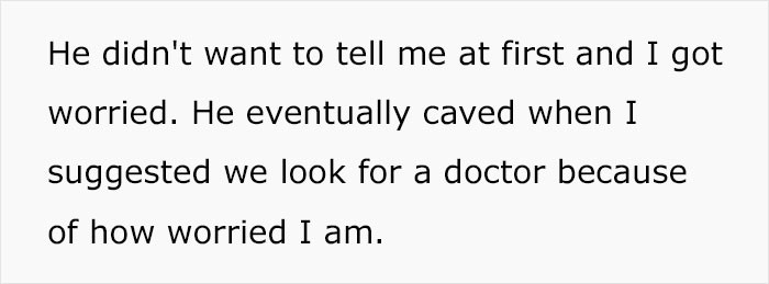 He finally told her the truth.