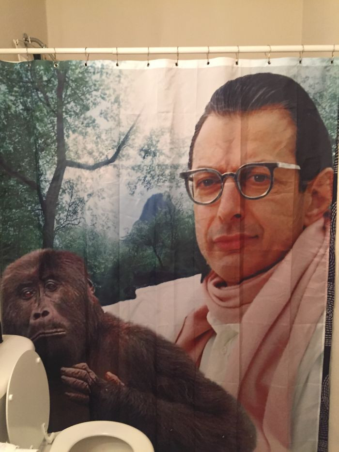 12. My dad's new shower curtain