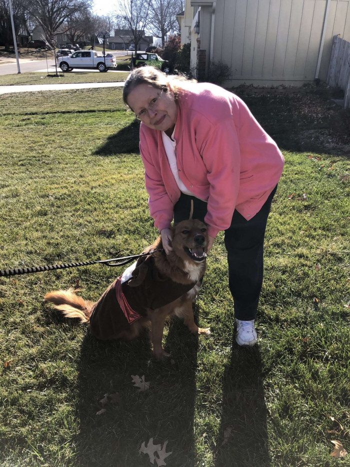 It is a win-win: Crimson gets some love, and Susan gets some company!