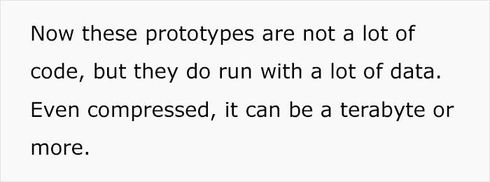 The Redditor explains what's involved in those prototypes