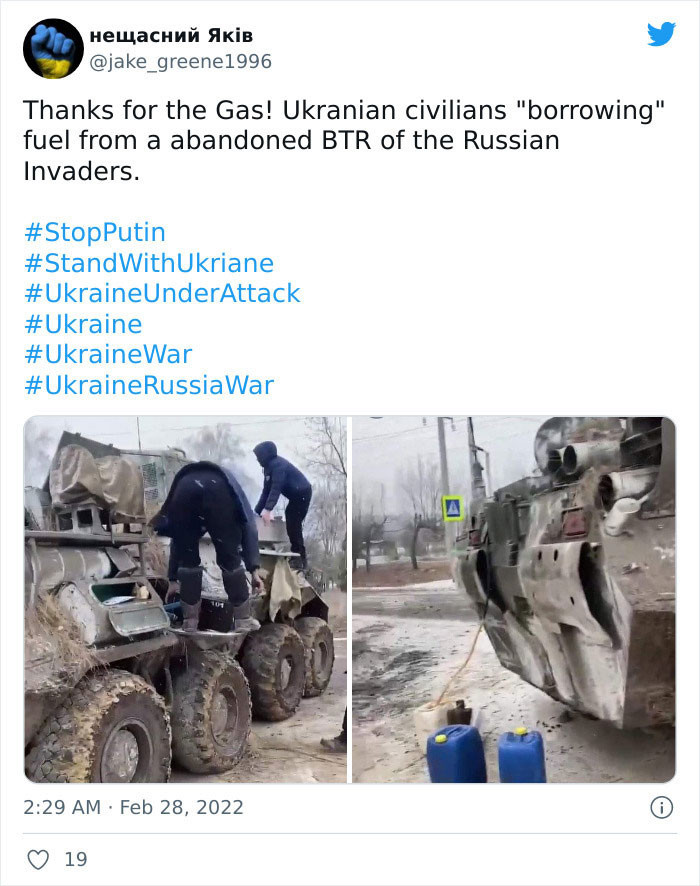 21. Free gas from the Russian invaders 