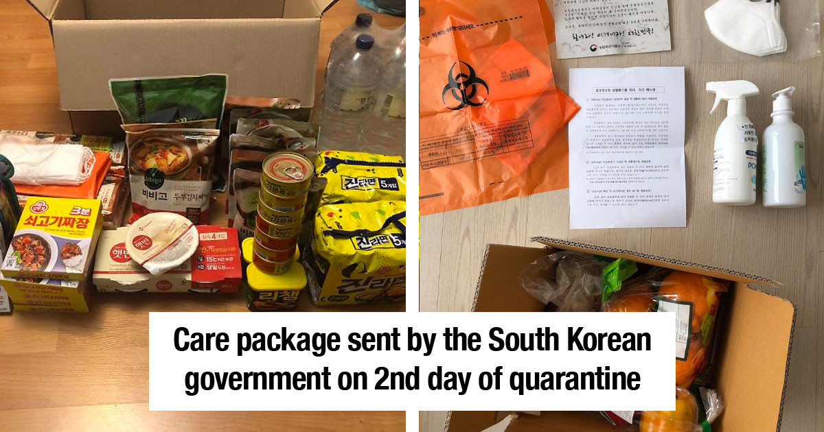 South Korean Government Looks After Their Quarantined Citizens With An