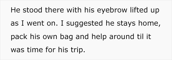 I Offered My Own Suggestion