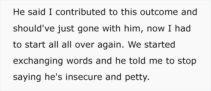 The exchange of words began