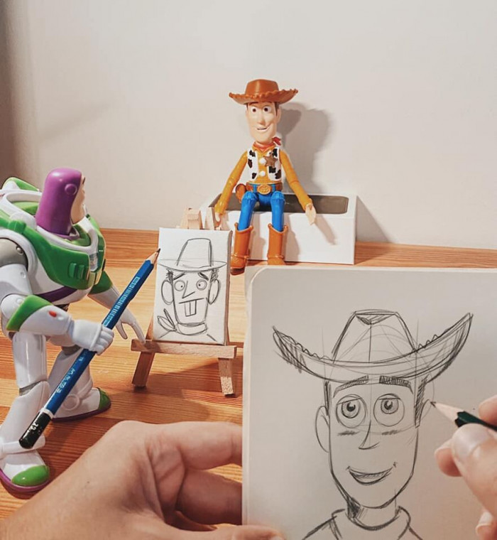 6. Buzz captured the essence of Woody