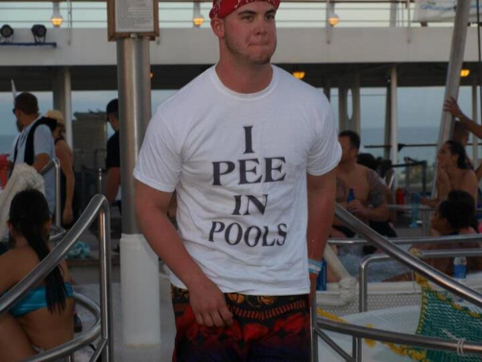 23. He totally looks like he pees in pools