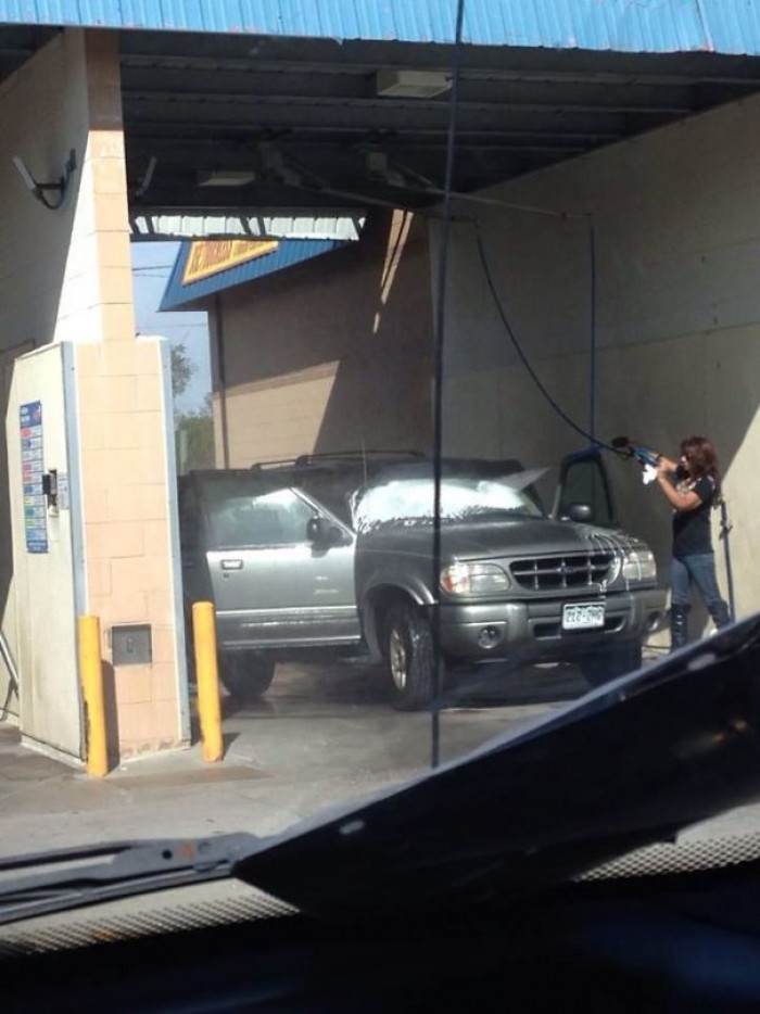 How NOT to wash an SUV