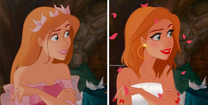 Artist Gives Classic Disney Characters A Seriously Modern Day Glow Up While Documenting The 6263