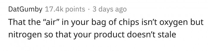 1. Oh, well, chemical me.