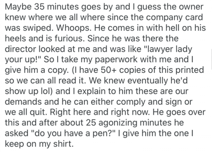 Part Eleven: The “Lawyer Lady” steps in