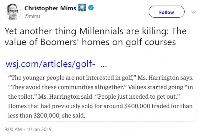 1. Anything but the golf course homes, not that!