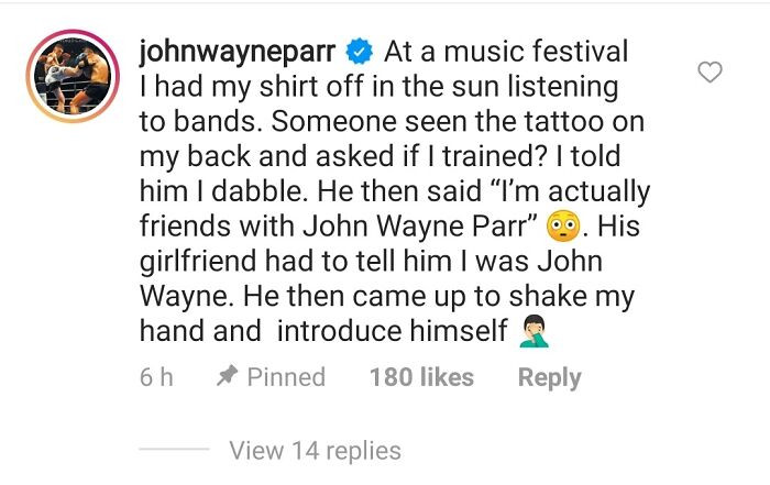 37. Someone's Telling John Wayne Parr That John Part is His Friend