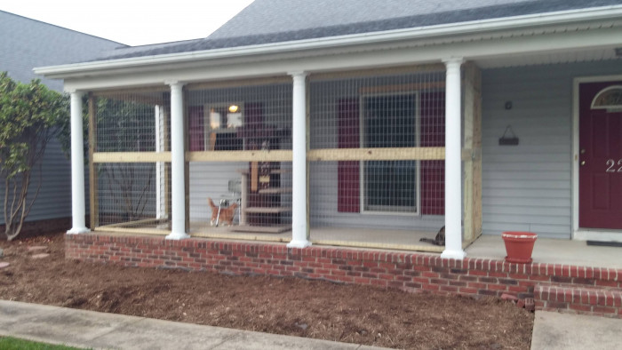 Another user replied, saying they had a similar thought but ended up just screening in the porch instead.