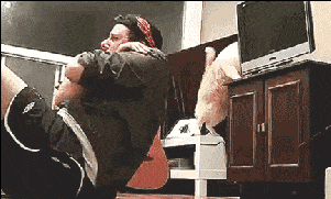 1. Going about his day...