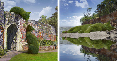 These Topiary Cats Are Absolutely Incredible, and We'll Take 10 of Them