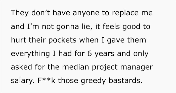 Kicking them where it hurts felt good in the moment