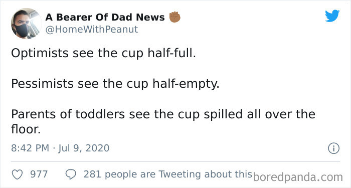 3. Are you an optimist, a pessimist or a parent?