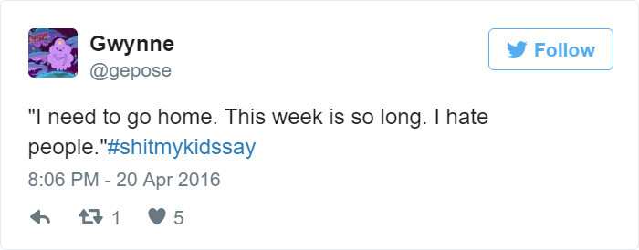 Are... are you sure a kid said that?