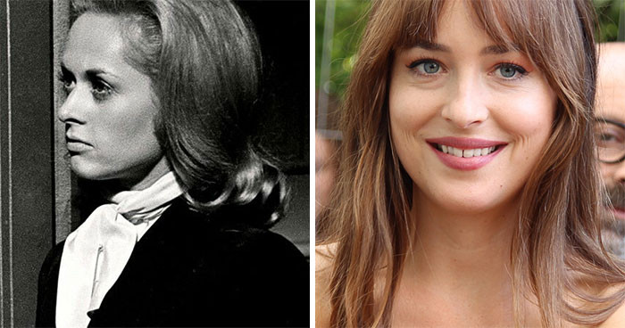 24. Tippy Hedren And Dakota Johnson