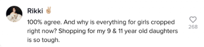 Many TikTok users agreed with Michael's perspective on girls' clothes.