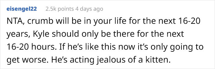 Because he seems like a controlling type