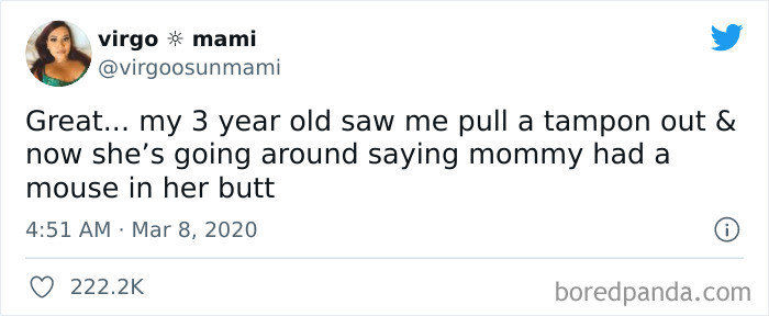 Maybe next time some alone time in the bathroom would work.