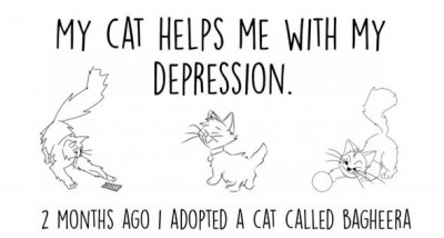 Artist Illustrates How Adopting a Cat Helped Him Deal with Depression in Just 2 Months