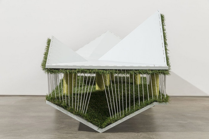 catHAUS cat playground integrated into a home space for work, reading, TV