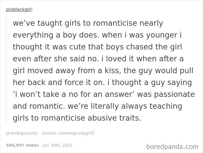 48. Stop teaching girls to romanticize abusive traits