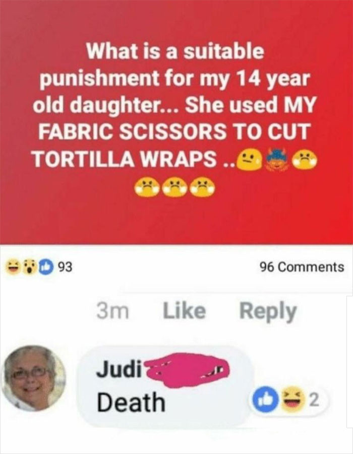 18. Come off it, Judi