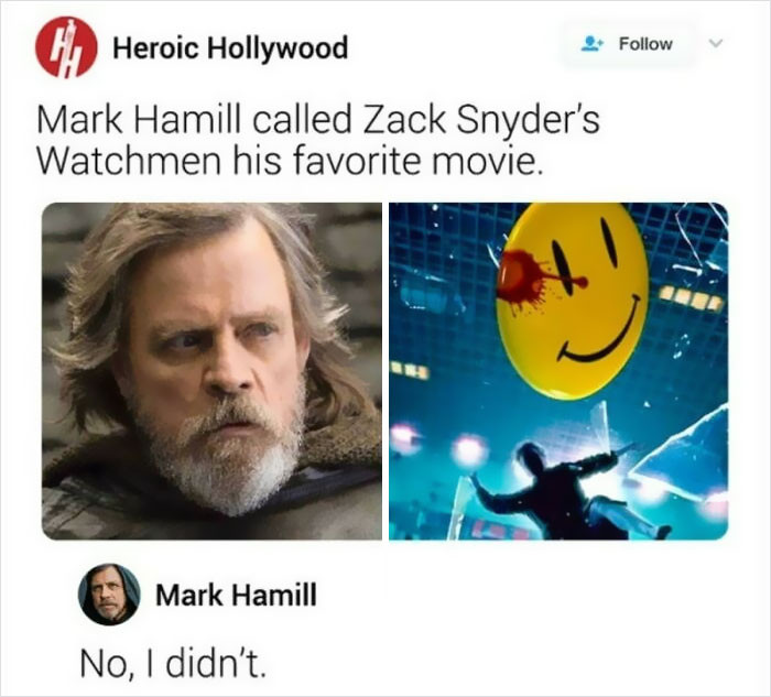 21. That must be Heroic Hollywood's favorite movie