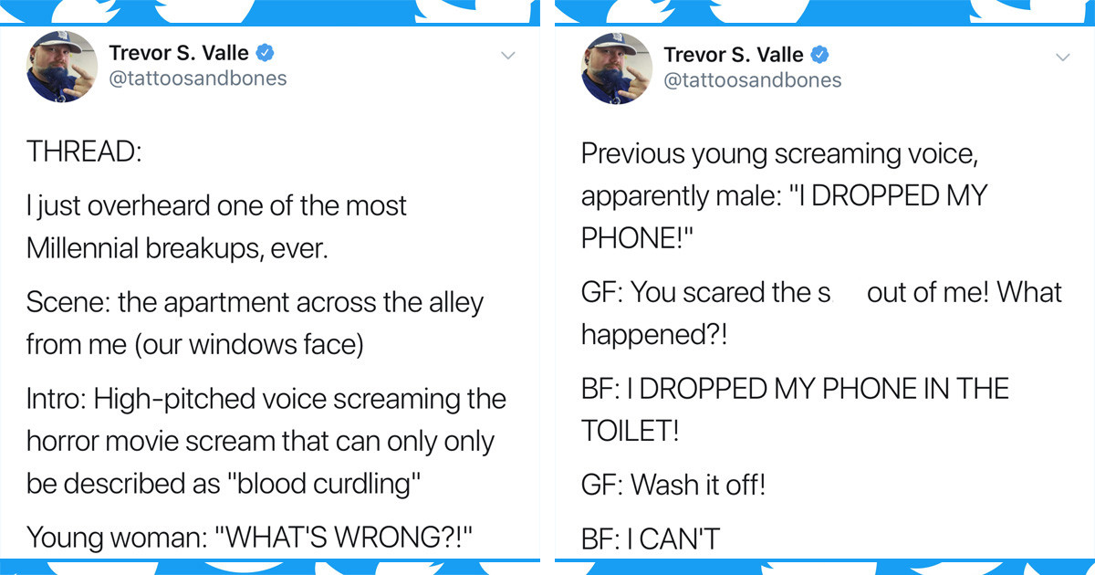 Hilarious Twitter Thread Follows The Most Millenial Break Up Ever Seen