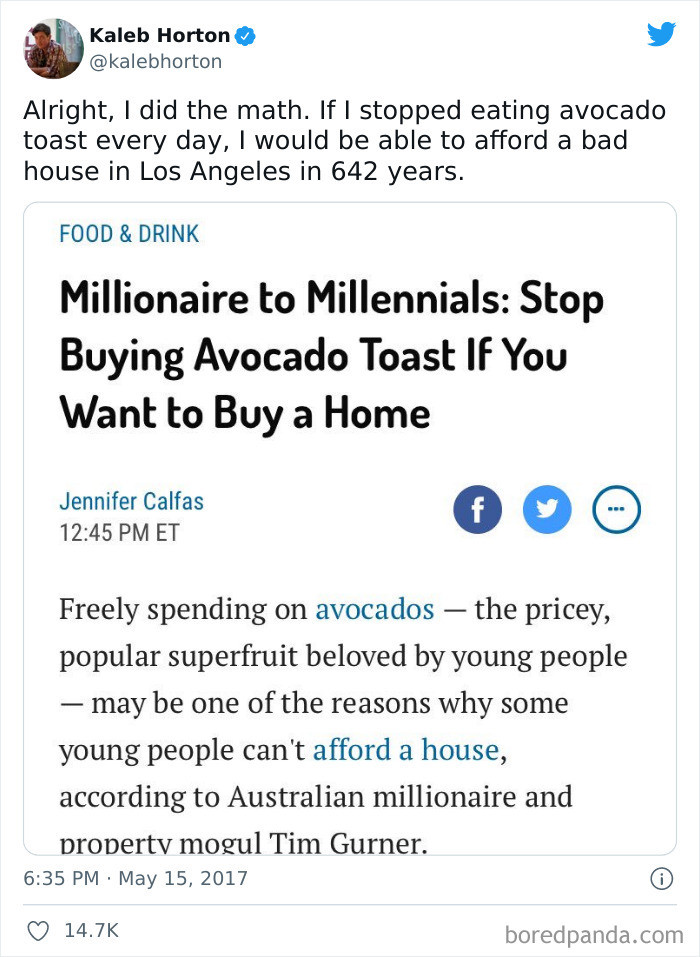 22. Avocados aren't at fault here