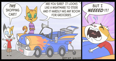 Cat Lover and Mom Of Two Makes Totally Relatable Comics That Are Super Funny