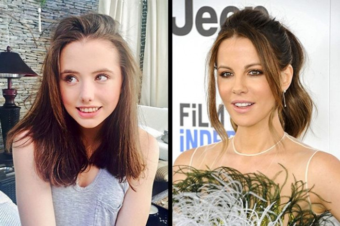 #12 Kate Beckinsale and Lily Mo Sheen