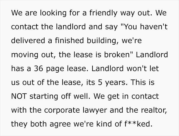 By this time, OP’s company is looking for a way out of this hellhole.